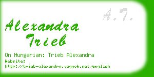 alexandra trieb business card